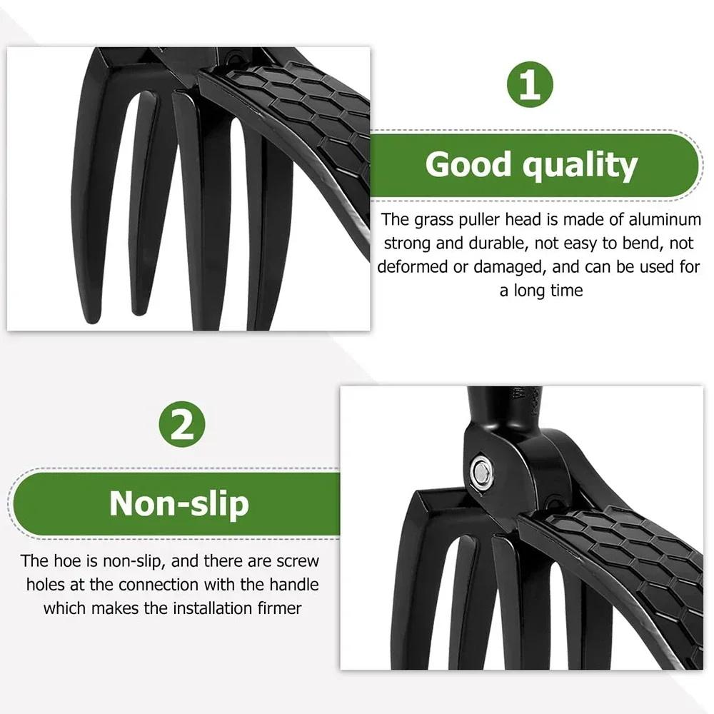 Standing Manual Ergonomic Weed Puller Set, Detachable Root Remover, Aluminum Alloy Garden Weeding Tool, Home Use Weed Removal Kit, Gardening Essential, Efficient, Garden Tools, Garden Supplies