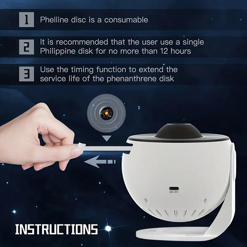 3D starry sky projection night light, featuring 13 movie starry sky projectors, modern aurora starry sky projectors, timer rotation function, remote control, available in black and white, space and audio equipment. 3D starry sky projection night light, featuring 13 movie starry sky projectors, modern aurora starry sky projectors, timer rotation function, remote control, available in black and white, space and audio equipment.
