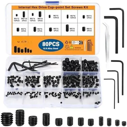 12Size（80pcs Alloy Steel）