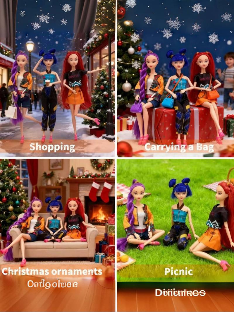 Kpop Demon Hunter Rumi Mira Zoey Doll, 11.5 Inch Jointed Moveable Figure, LED Light & Music Collection Desk Decor Gift