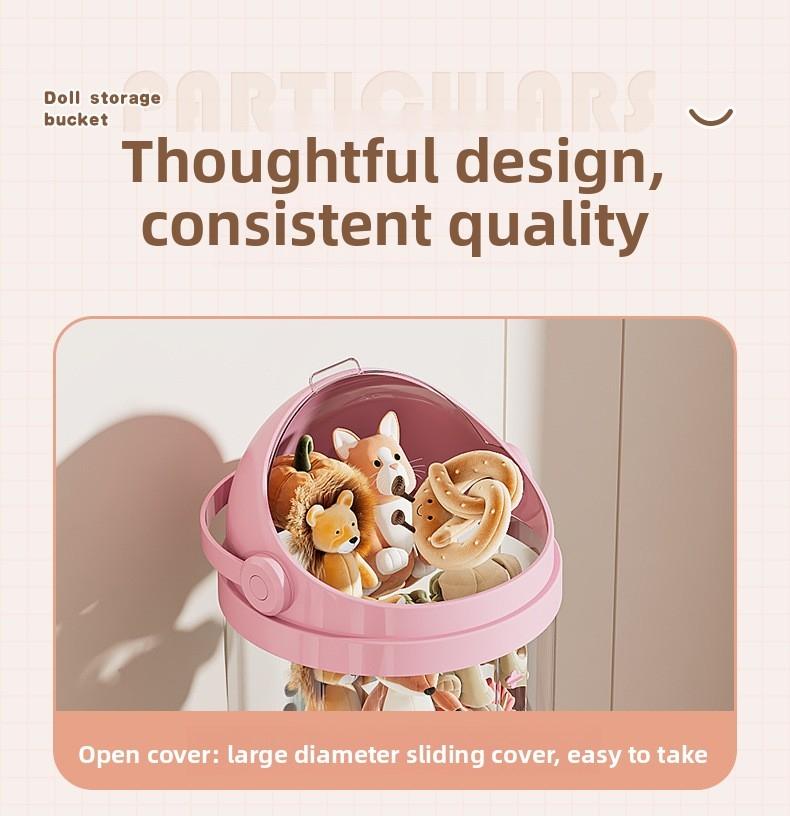 Miniature Figure Display Box Storage Box, Transparent Storage Rack for Small Collectibles and Plush Characters with Stackable Design