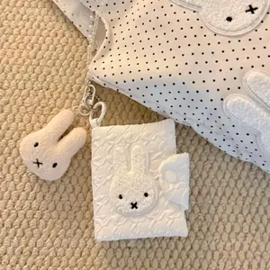 Cute Miffy Kawaii Wallet Coin Purse ID Bag Portable Change Cartoon Rabbit Pendant Storage Bag Girl Gift