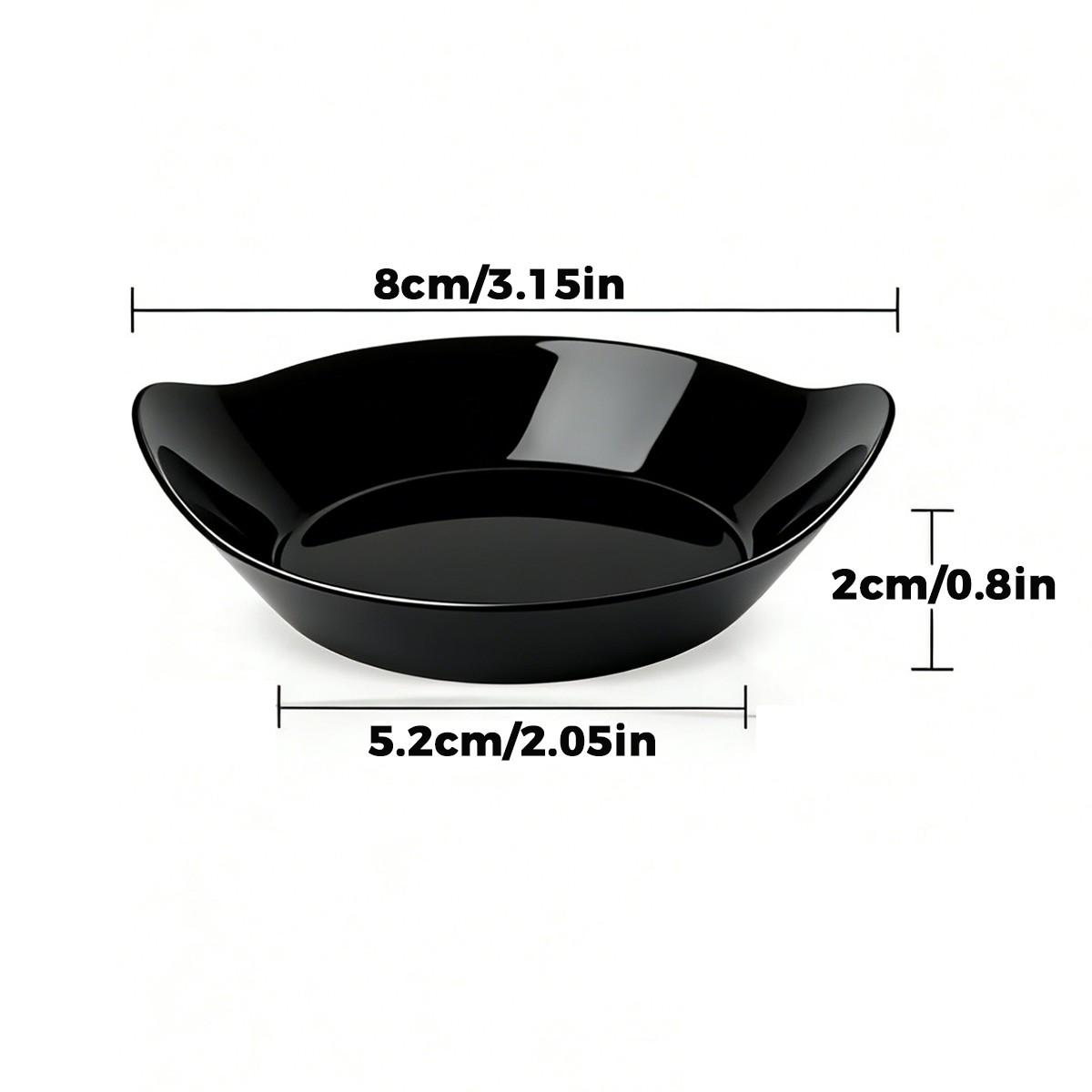 10/20/30 Mini Dessert Plates, Transparent Plastic Appetizer Dishes, Party Wedding Bowls, Oval Yogurt Bowls, Perfect for Parties and Holidays