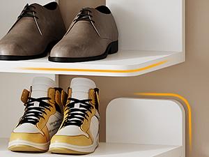 LITTLE TREE 13-Tier Shoe Rack, Freestanding Tall Entryway Shoe Organizer with Open Shelves, 40 Pairs Wide Wooden Shoe Shelf Shoe Storage Cabinet for Entryway, Living Room