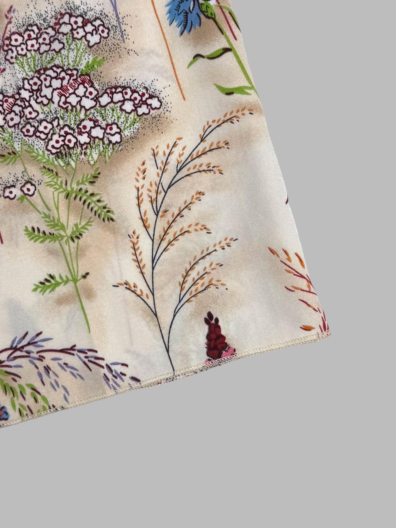 Women's Floral Print Backless Dress, Tie-Up Bow Design, Elastic Waist, Casual Vacation Commute, Elegant Halter Square Neck Dress