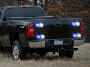 Nilight 8PCS Led Strobe Lights bar with Controller 12V 24V Sync Feature Blue White Strobe Light 12 24 LED Surface Mount Hazard Warning Lights with Strobe Controller for Vehicle Car Truck RV ATV Lightbar