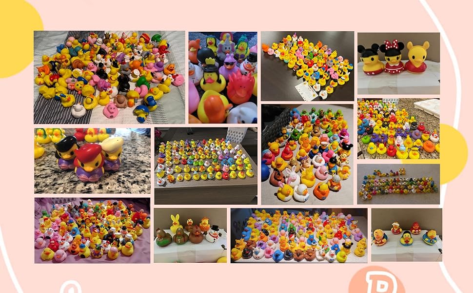 100 Pack Rubber Duck for Jeeps Ducking - 2" Bulk Floater Duck for Kids - Baby Bath Toy Assortment with Bag - Party Favors, Bath Time, Birthdays, and More (100 Varieties)
