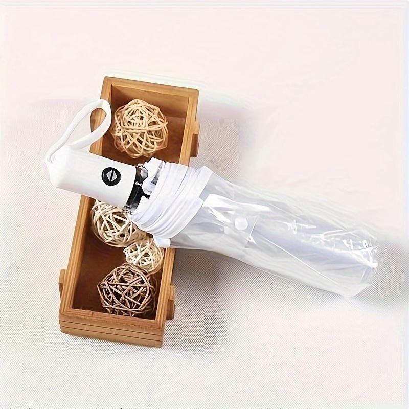 Automatic Foldable Transparent Umbrella, Waterproof Durable Portable, Ideal Gift for Friends, Perfect for Rainy Days