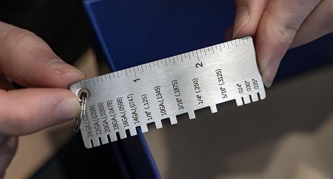 YESWELDER Metal Sheet & Wire Thickness Gauge for Welding & Fabrication | Dual-Sided Stainless Steel Thickness Measurement Tool YESWELDER Metal Sheet & Wire Thickness Gauge for Welding & Fabrication | Dual-Sided Stainless Steel Thickness Measurement Tool