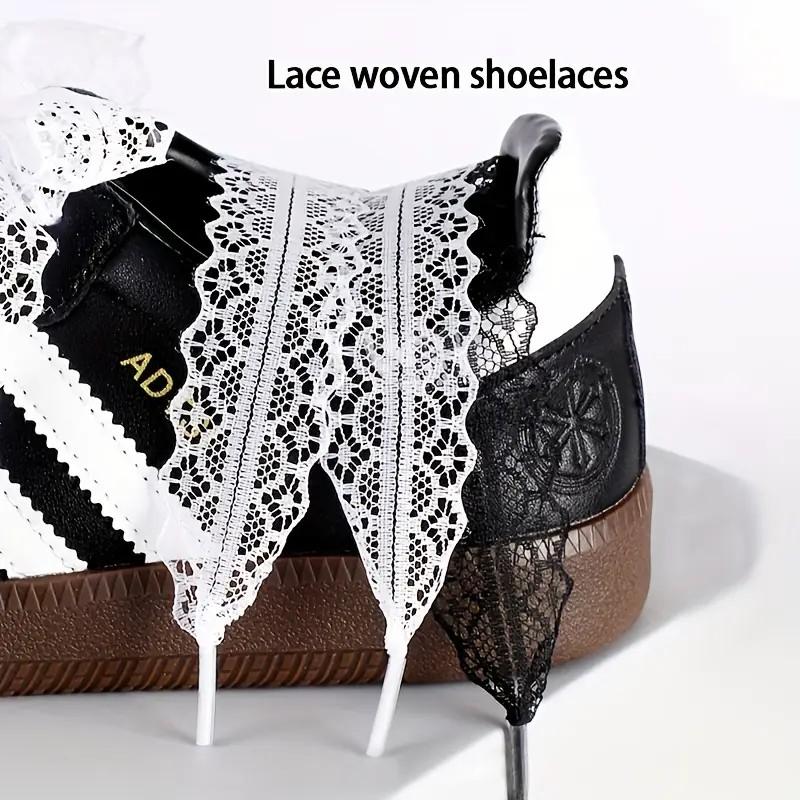2 Pairs Colorblock Lace-Up Shoe Laces, Durable Replacement Laces, Ideal for Sports Shoes and Casual Wear
