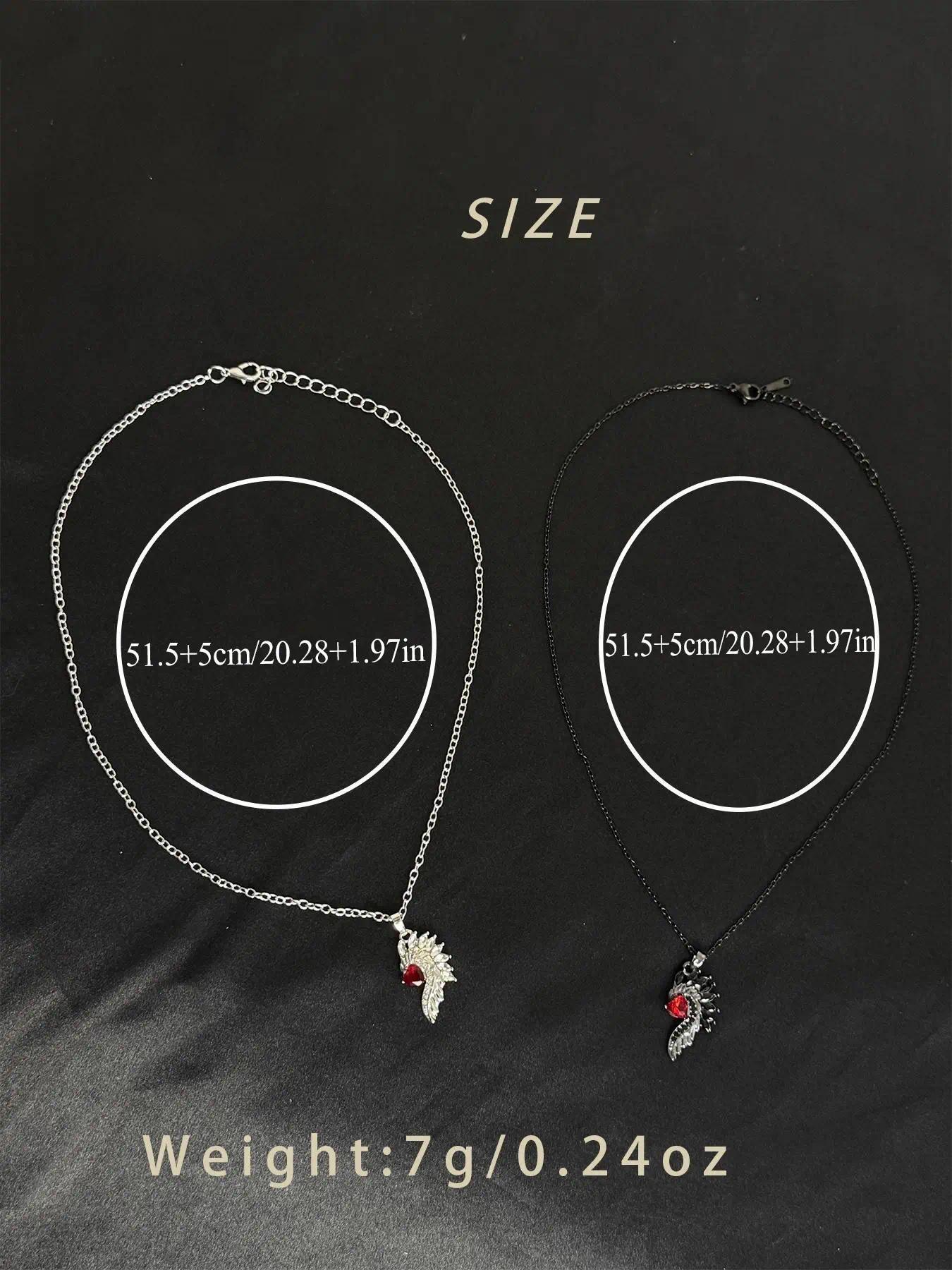 Angel & Devil Couple's Promise Ring Set — Matching Rings and Necklaces. Uniquely Designed, Making It the Perfect Gift for Girlfriends, Boyfriends, and Lovers—Ideal for Valentine's Day, Christmas, or as a Romantic Present for Her.