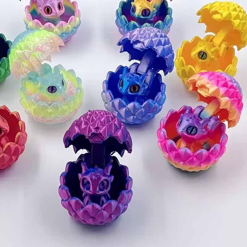 8pcs Set of Mini Dragon Egg Ornament Toys, Mini Cute Design, Durable Plastic, Fantasy Model Collectibles and Doll Gifts, Home Indoor Decorative Crafts. Easter, Christmas, and Holiday Themed Decorations, Car Display Ornaments, Desk
