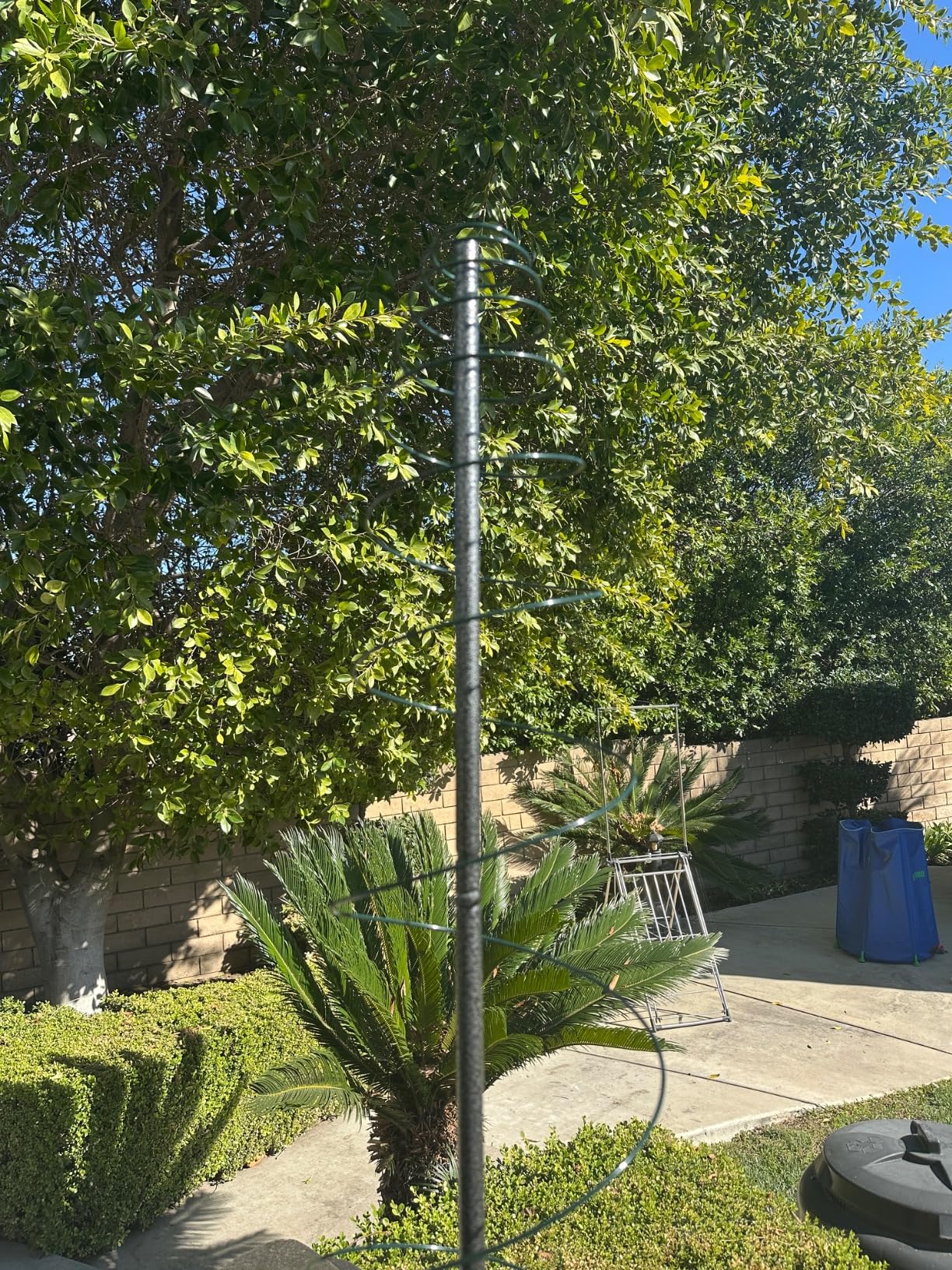 Metal Trellis for Climbing Plants Outdoor Indoor - Adjustable House Plant Trellis with Stable Stakes,Natural Growth Spiral Frame for Peas, Beans, Flower, Vine Vegetables