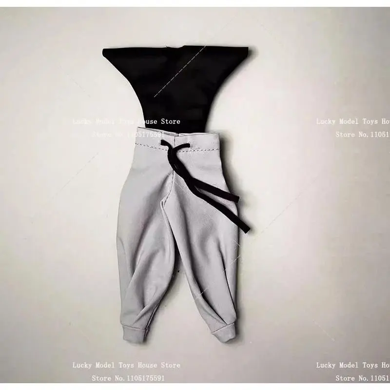 1/12 Fushiguro Toji Satoru Gojo Man Soldier Cosplay Sport Sweatshirt Black Pants Kung Fu Bloomers Clothes For 6" Romankey Body
