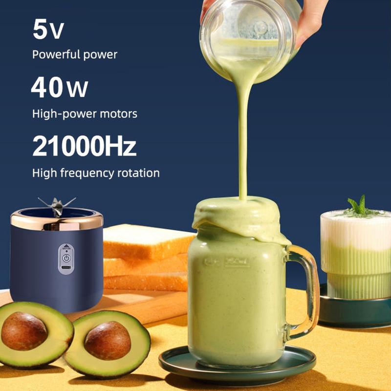 Portable 6 Blade Juicer Cup, 1 Box USB Rechargeable Juicer Blender, Fruit & Vegetable Juicer, Home Multifunction Juicer, Household Kitchen Appliances for Home Use, Gift