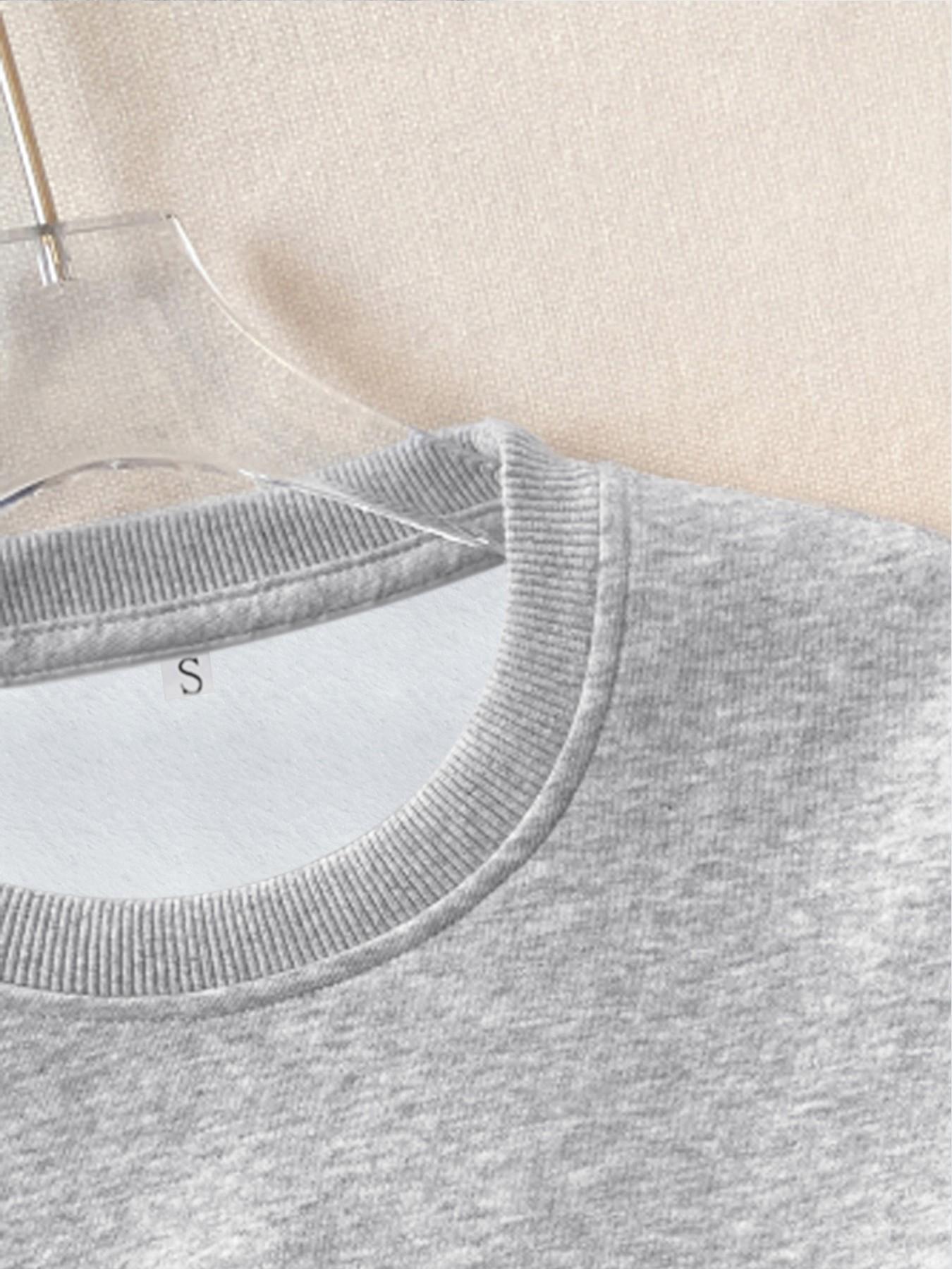 Women's Frog Pattern Print Round Neck Fleece Sweatshirt, Casual Long Sleeve Loose Fit, Fall & Winter Comfort