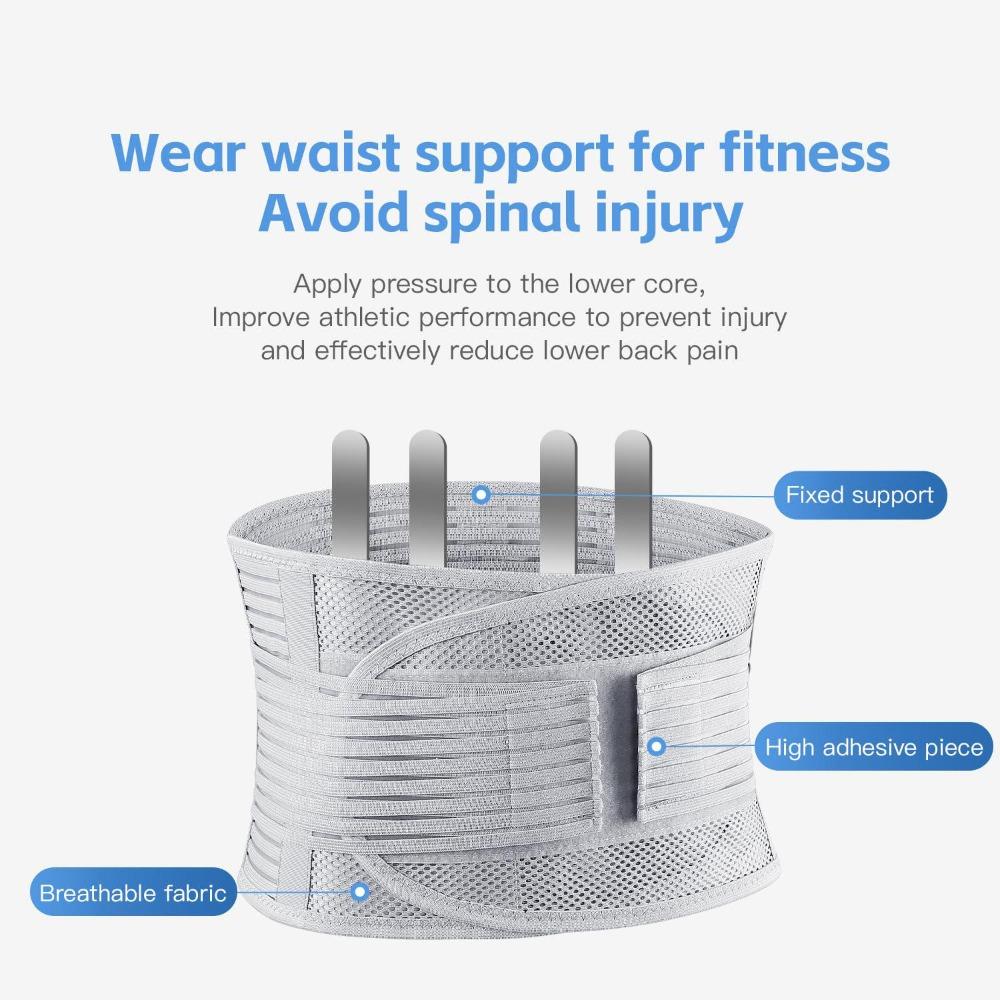 Adjustable Lower Back Brace - Breathable Mesh Posture Corrector Belt with Multiple Support Straps for Lower Back Support, Posture Improvement, Sports, Gym, and Long Hours of Office Sitting, Breathable Lumbar Brace