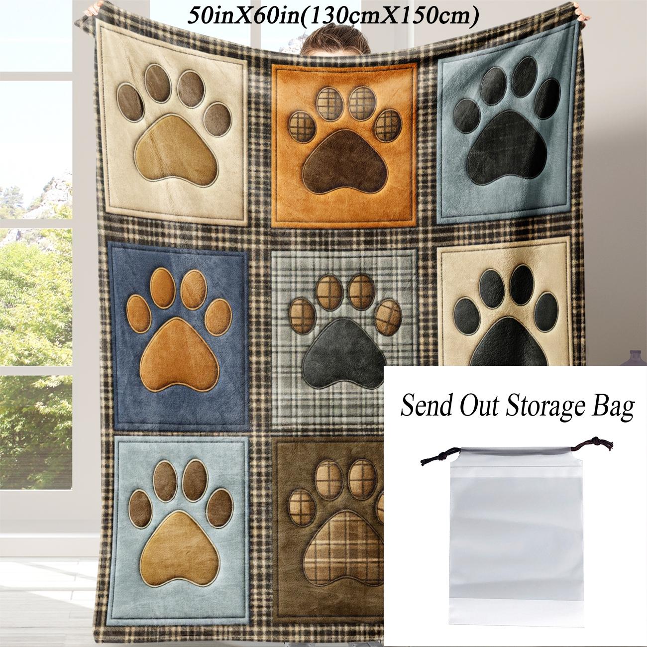 Soft Flannel Blanket for Dogs, Novelty Pet Accessory, Perfect for Naps at Home, Office, School, Travel, Gift Idea