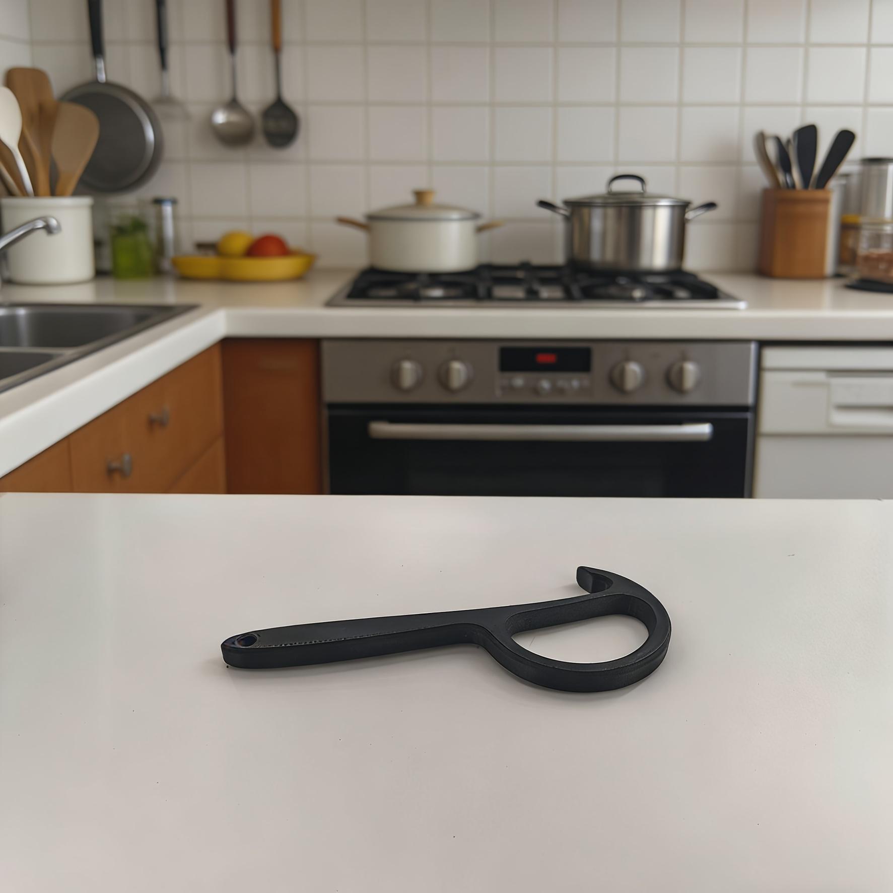 New Can Opener, Plastic Manual Can Opener, Ergonomic Non-Slip Handle, Safe and Easy to Grip, Durable Plastic Structure, Kitchen Tool, Easy to Clean