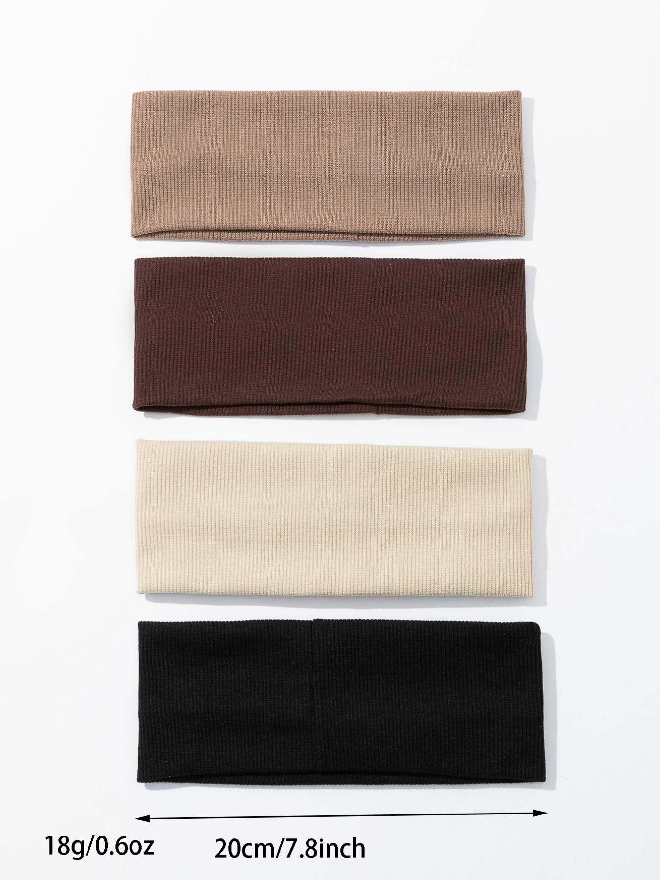 Women's Sporty Minimalist Hair Bands As Gift, Summer 2024 Trendy Soft Multicolor Hair Bands, Elastic Headbands, Chic All-match Hair Accessories for Skincare & Sports Use & Yoga