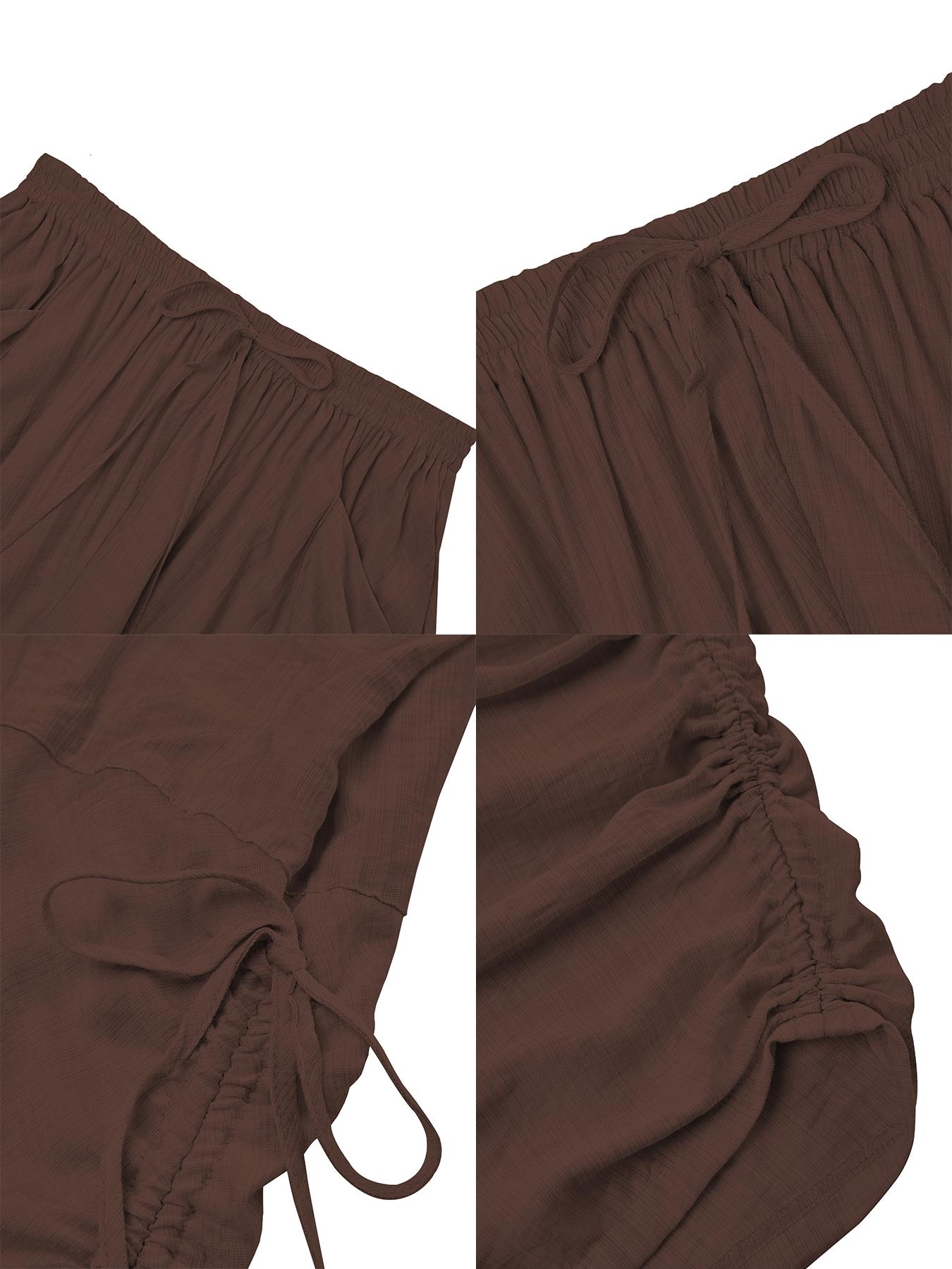 Women's Casual Loose-Fit High Waist Wide Leg Pants, All-Season Woven Fabric, Long Plain Design, Daily Commute & Vacation Wear Women's Casual Loose-Fit High Waist Wide Leg Pants, All-Season Woven Fabric, Long Plain Design, Daily Commute & Vacation Wear
