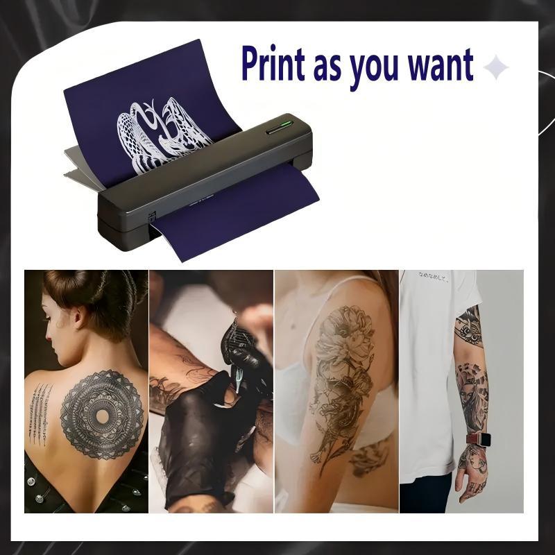 Tattoo Template Printer Thermal Printer DIY Tattoo, Wireless Mini Tattoo Transfer Printer, Compatible With Smartphones And IOS, Comes With 5 A4 Tattoo Papers, 5 Printing Papers, Perfect Holiday Gift Tattoo Template Printer Thermal Printer DIY Tattoo, Wireless Mini Tattoo Transfer Printer, Compatible With Smartphones And IOS, Comes With 5 A4 Tattoo Papers, 5 Printing Papers, Perfect Holiday Gift