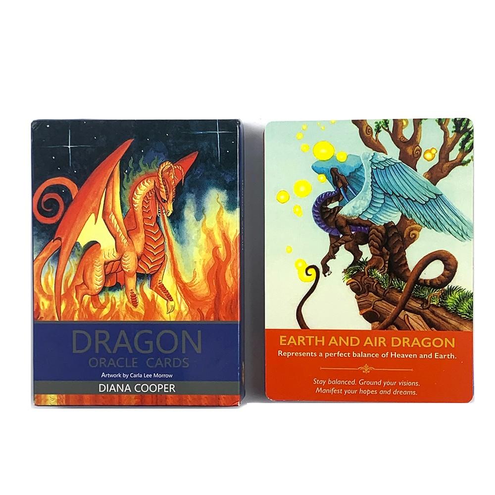 Powerful Dragon Tarot Deck, Fun Destiny and Divination Board Game, Mystery Oracle Cards for Prediction and Insight, Easter Halloween Christmas Gift