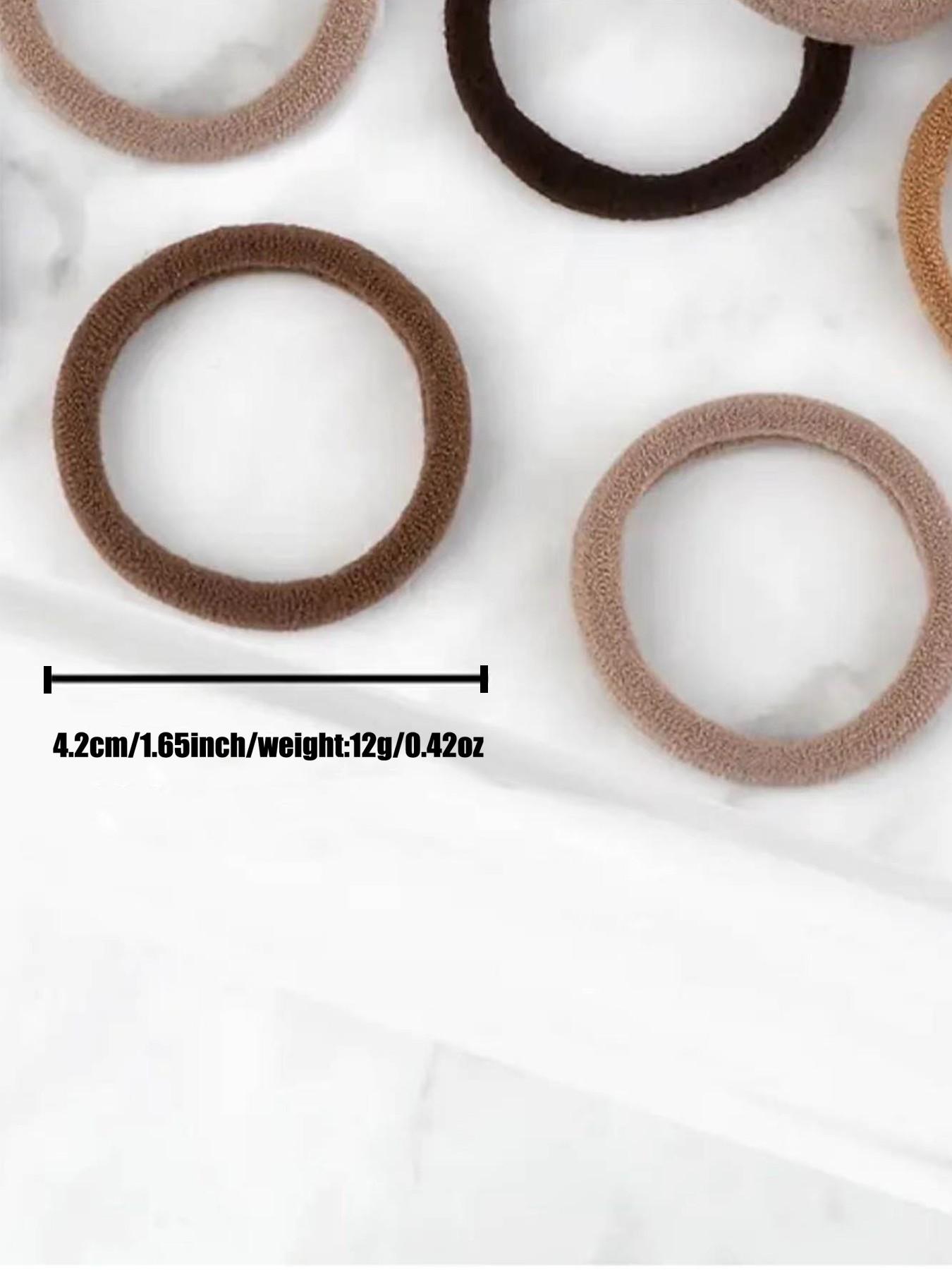 Simple Style Plain Color Hair Tie Set, Scrunchies, Elastic Hair Ties, Elastic Hair Accessory, Casual Versatile Hair Accessories for Women & Girls, Minimalist Headwear Suitable for Thick Hair, mothers day gift, mothers day gift ideas