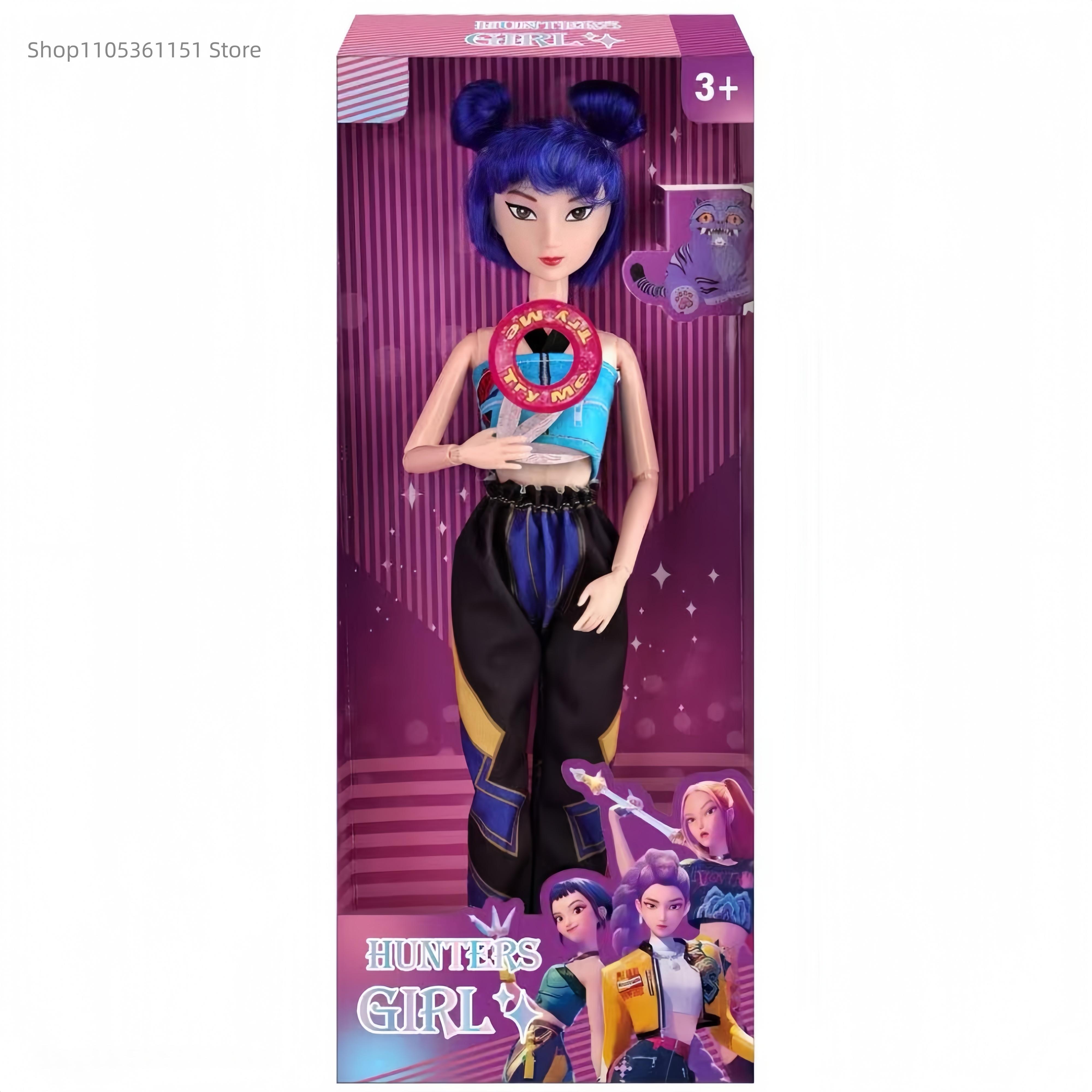 Hot High Quality Music style Anime Kpop Demon Hunters Doll Vinyl Toy Rumi Mira Zoey Demon Hunt Holiday gifts for Childrens