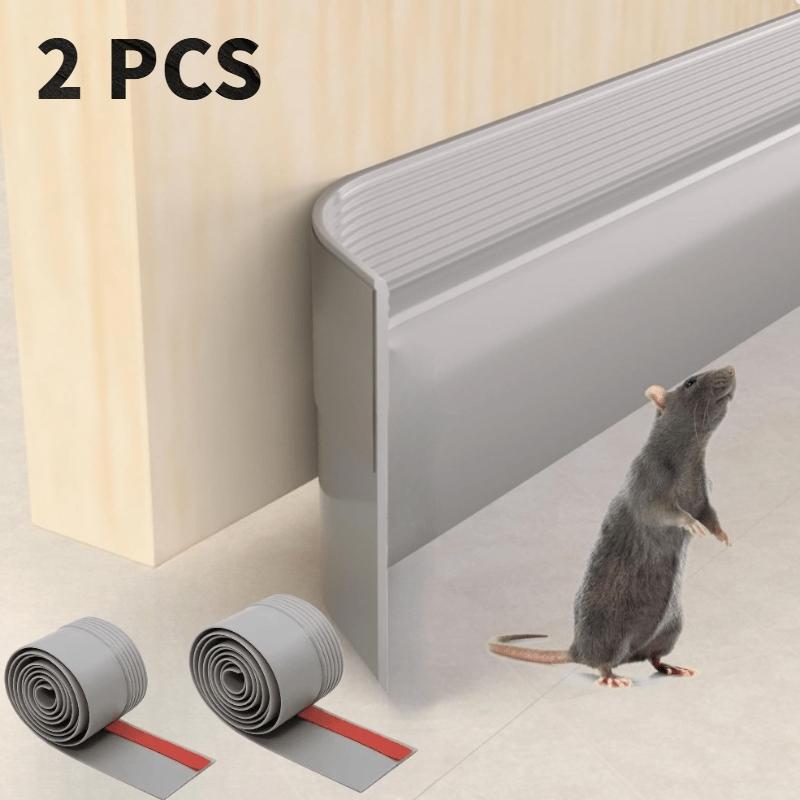 2 rolls of self-adhesive door bottom sealing strip -78.8 inches noise reducing, windproof, insect proof, dust-proof silicone door stopper, energy-saving - available in black, white, gray, and brown