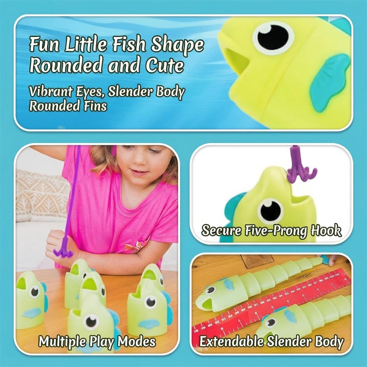 Educational Insights Reel Big Catch Game - Preschool Math Games for 4 Year Olds, Who Can Catch the Longest Fish Game, Kindergarten Learning Activities, Fishing and Counting Games for Kids