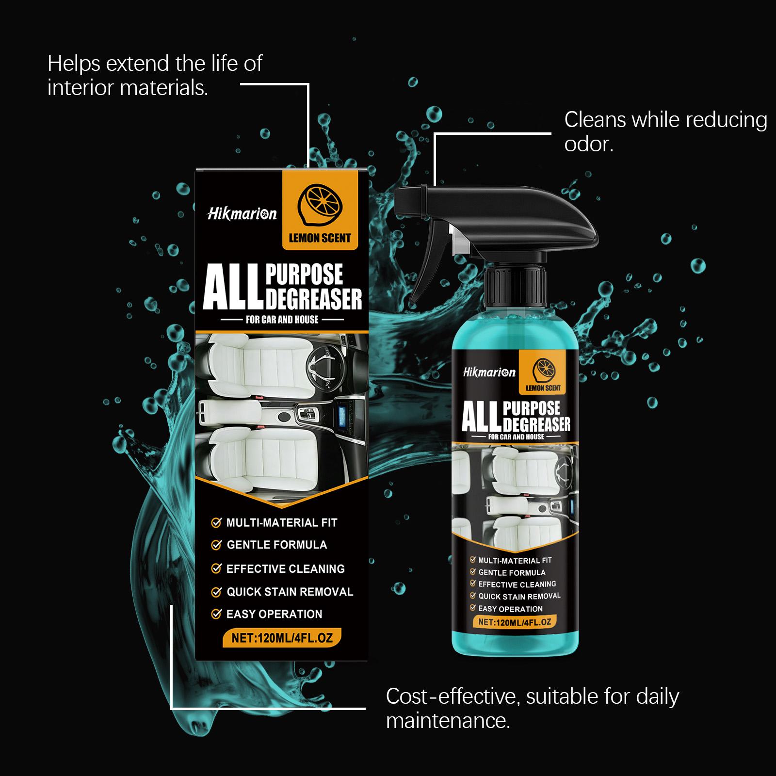 Multi-Purpose Oil Remover, Car Interior Care Renovation, Odor Elimination, Enhances Vehicle Environment, Automotive Cleaning Solution