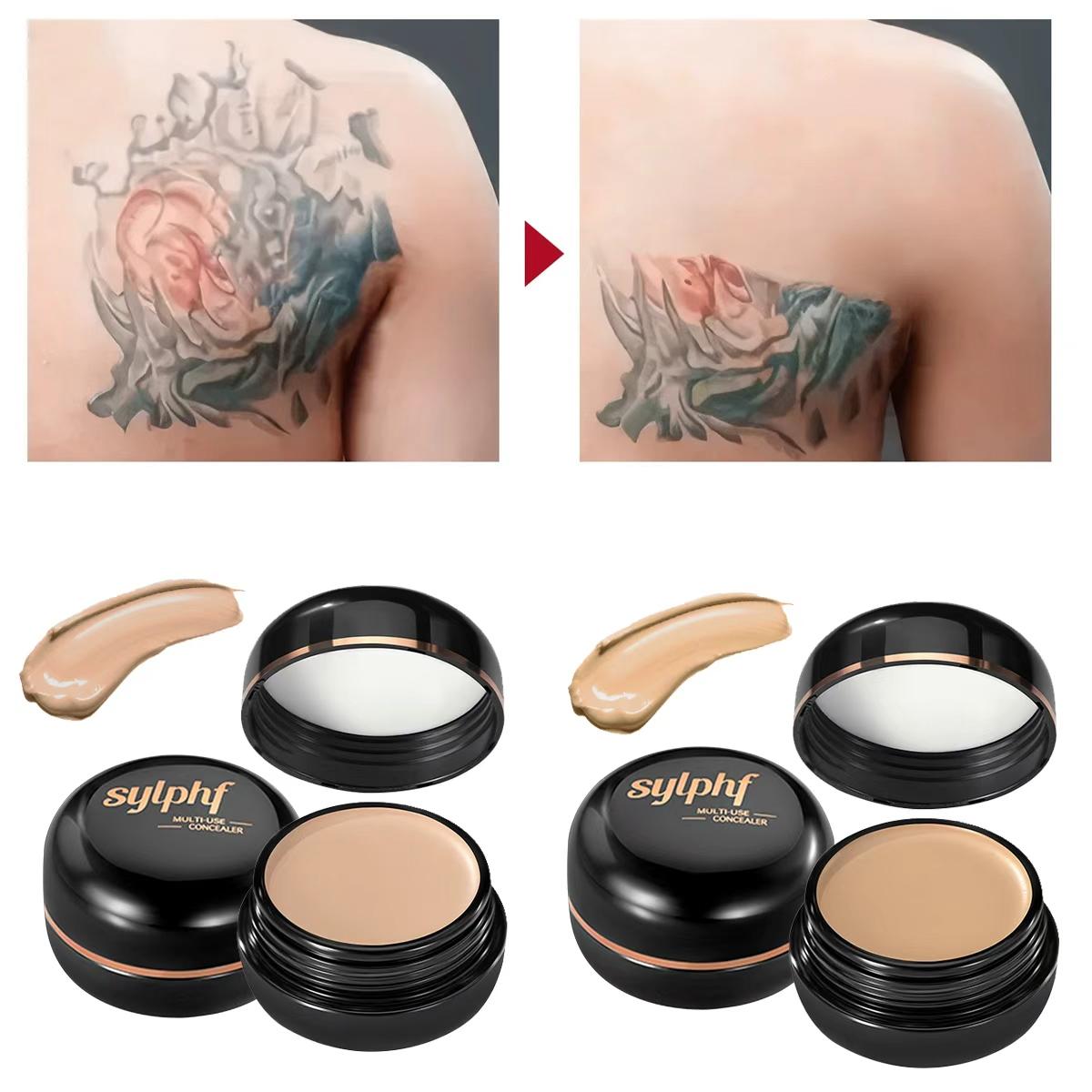 1PC Full Coverage Concealer, Makeup Cream, Waterproof and Sweat Proof, Long-lasting Makeup Effect, All Day Flawless Beauty, Natural Makeup Effect