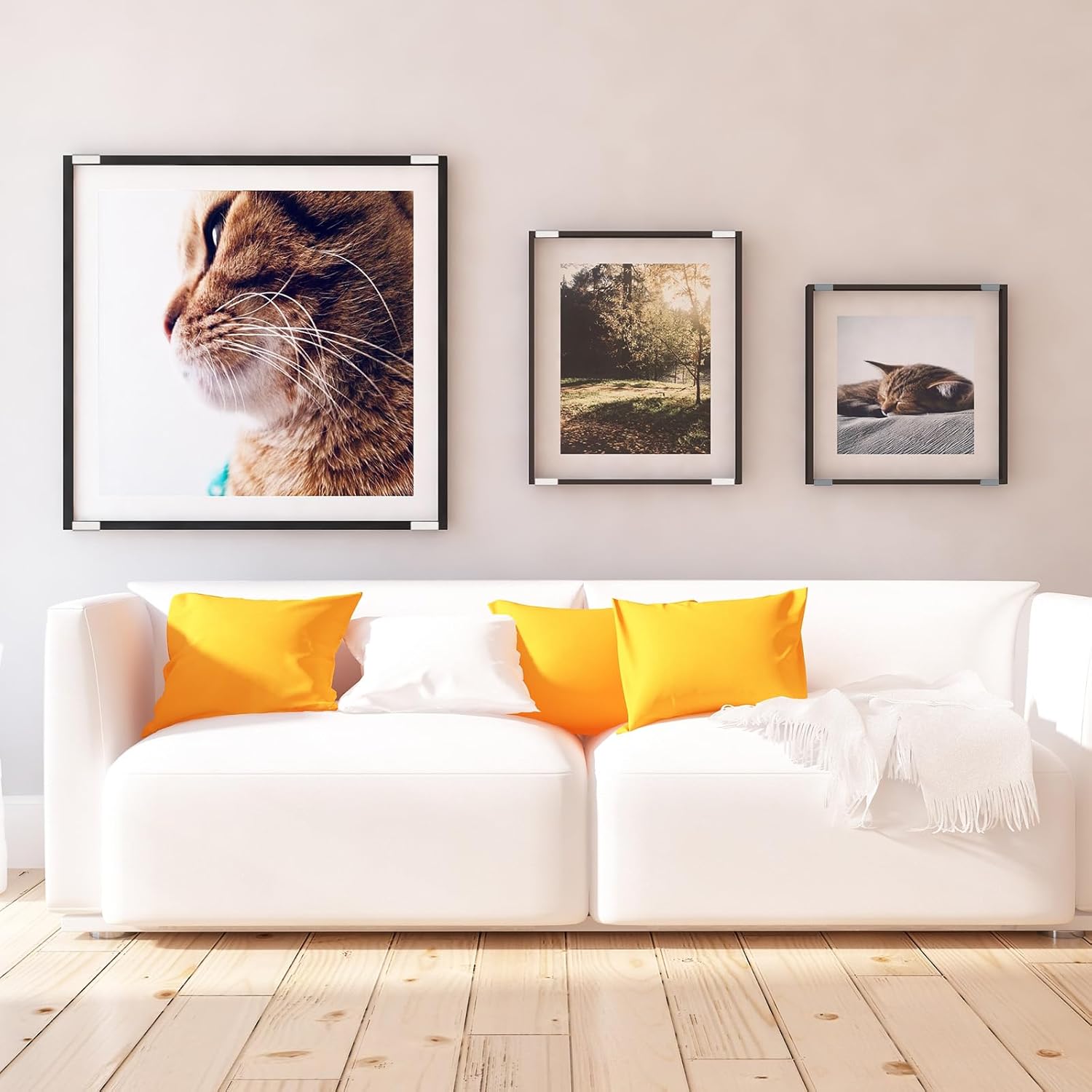 Stainless Steel Picture Frame Hanging Stand, Wall Mount Bracket, Metal U-Shaped Hook, Ideal for Tile Walls, Corner Storage Display Rack