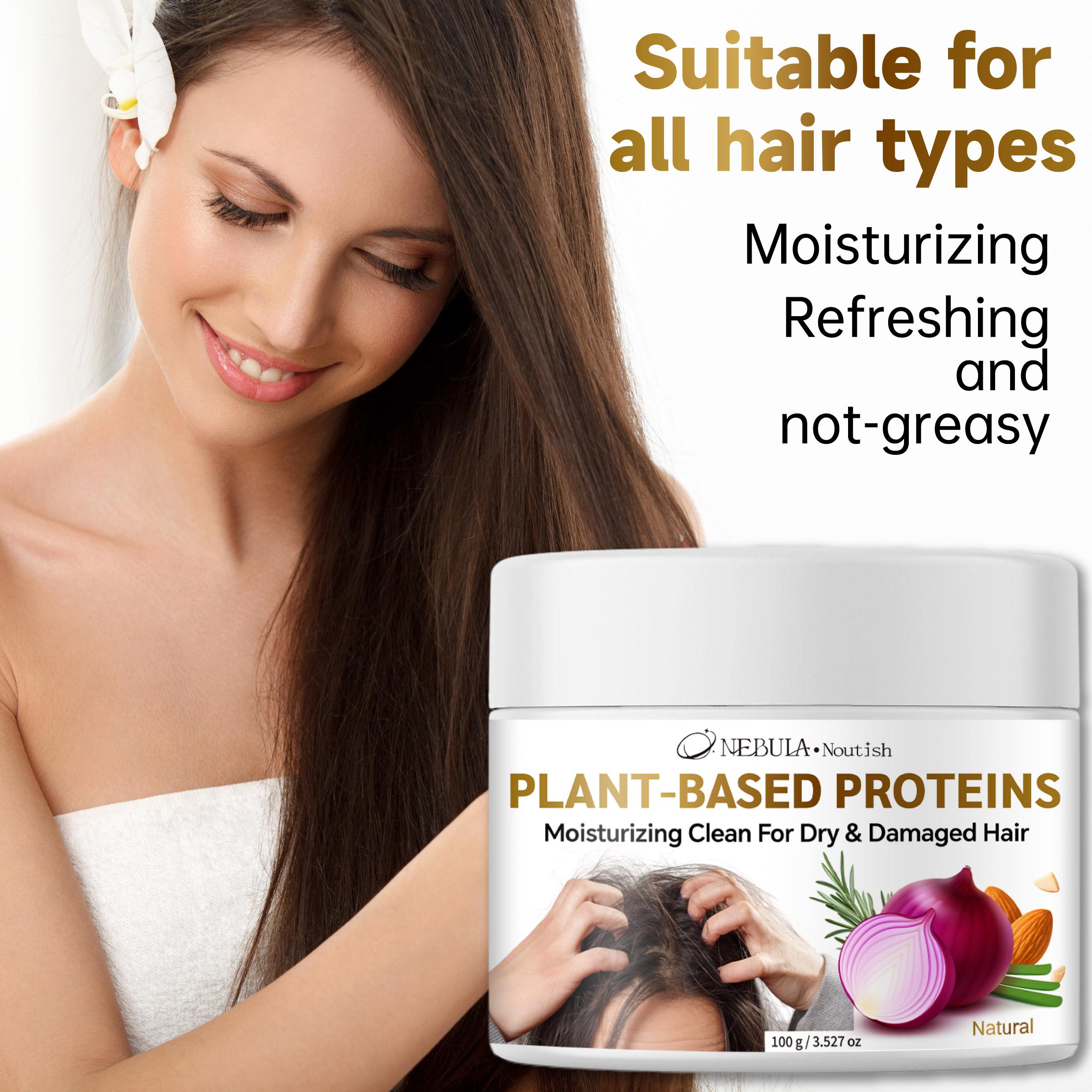 Pure Plant-Derived Natural Hair Mask 100g, Repair & Hydrate, Smooths Frizz, Nourishes Hair Care, Ideal for Dye & Perm Treatment