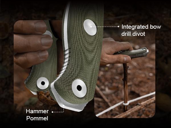 Kizer Drop Bear Fix 7 Big Size Outdoor Hiking Knife 1103A1 steak  knife dailycarry  tool