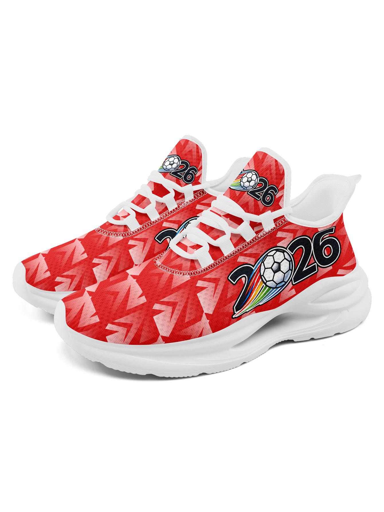 Men's SUI 2026 Football Arrow Graphic  Running Shoes, Clean Breathable Athletic Walking Sneakers, Comfortable Plus Size  Shoes