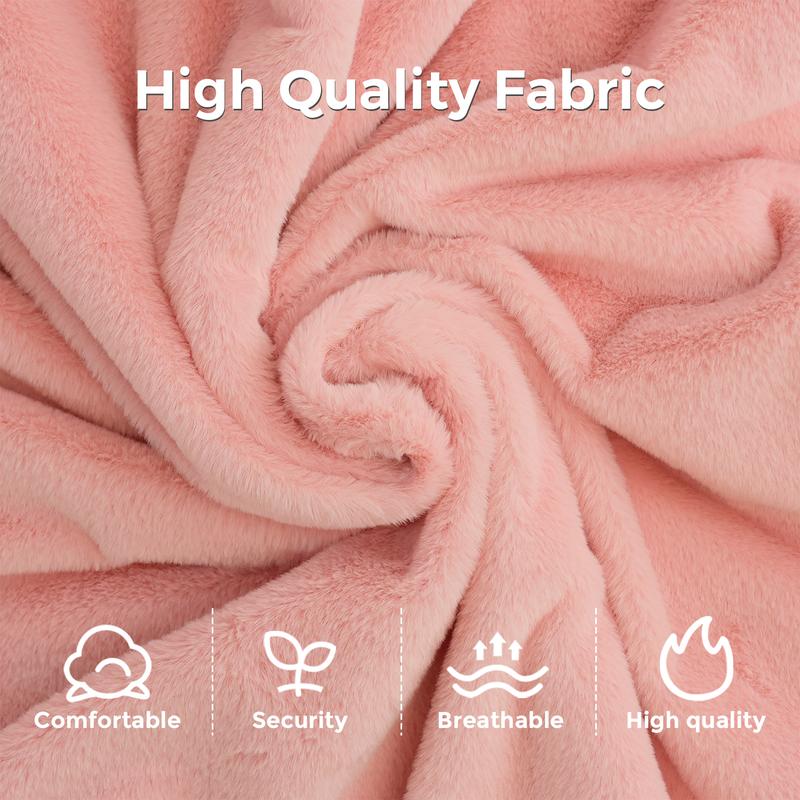 [Cute Size] MAXYOYO Shell Shaped Bean Bag Chair, Soft Faux Fur Seating for Indoor Use, with High-Quality Foam Filling