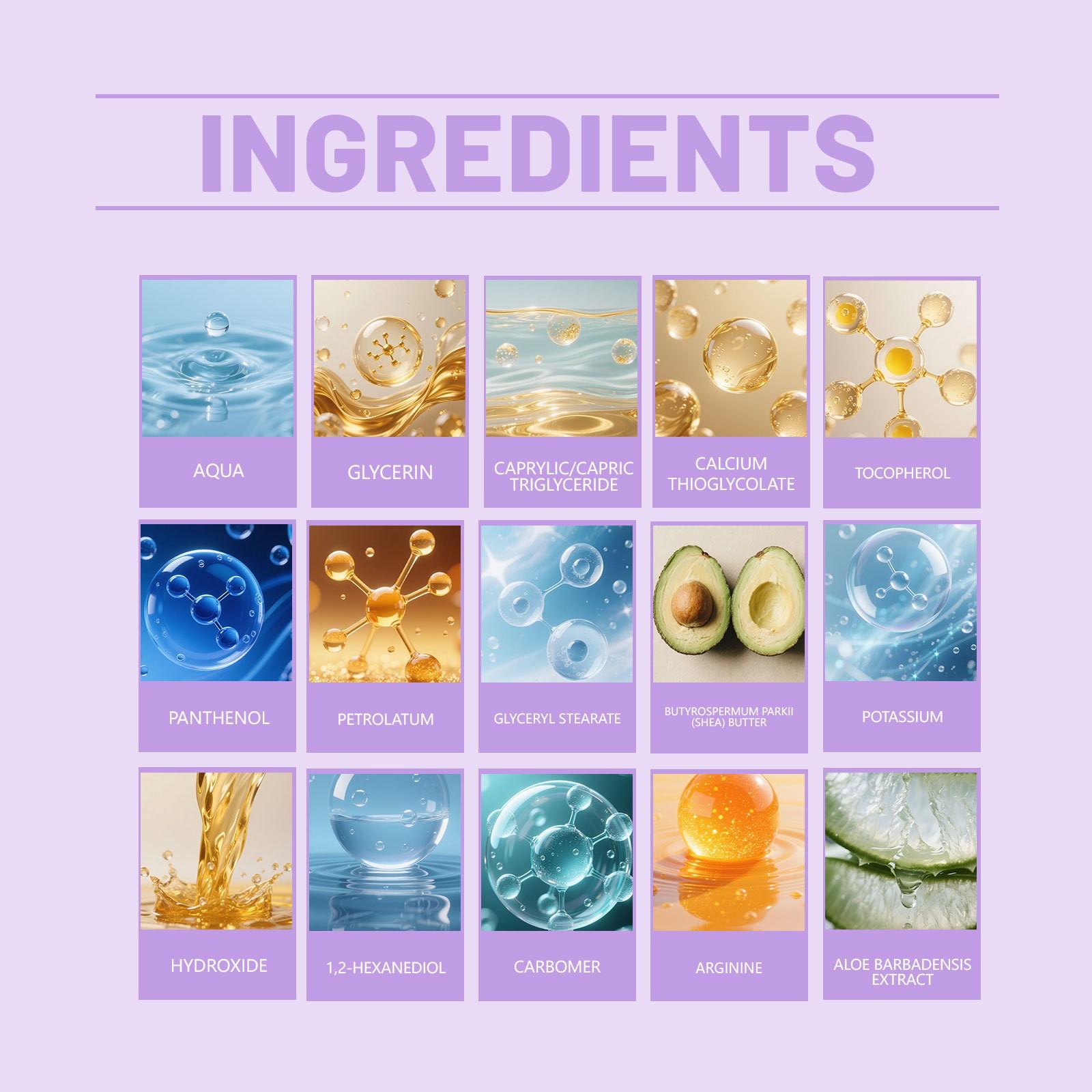 Painless Full Body Hair Removal Kit, Gentle Cleansing and Moisturizing, Fast Hair Removal, Aloe and Hyaluronic Acid, Unisex, Mild Scent