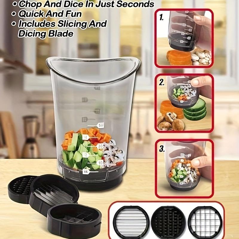 Slicer Cup Multi Fuction Vegetable Chopper for Cut N Cup slices dices chop cup Chop