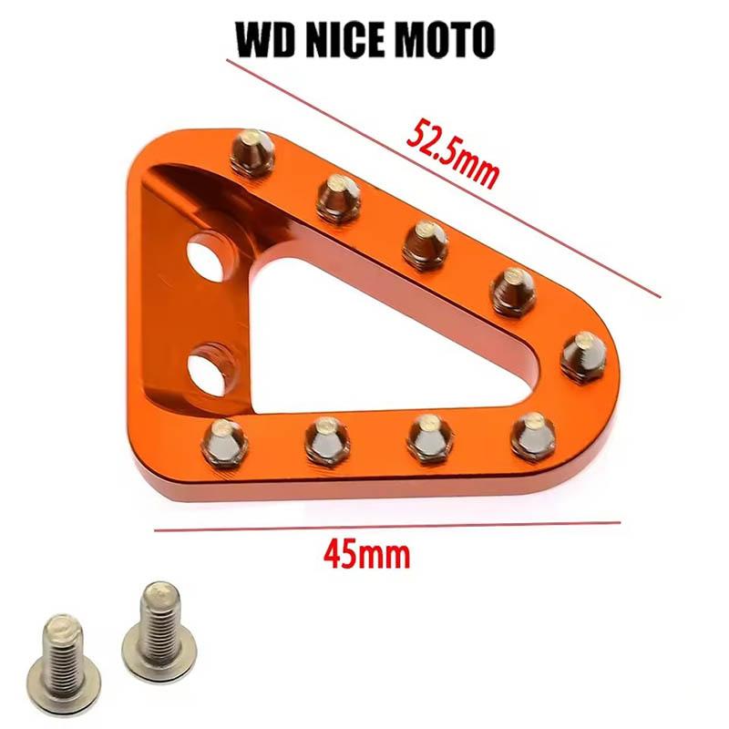 WD NICE MOTO Rear Brake Pedal Lever Step Plate Tip, Compatible with Ktm Sx Sxf Xc Xcf Xcw Exc Excf, Gasgas, Husqvarna Fc Tc Fe Te Fx Tx