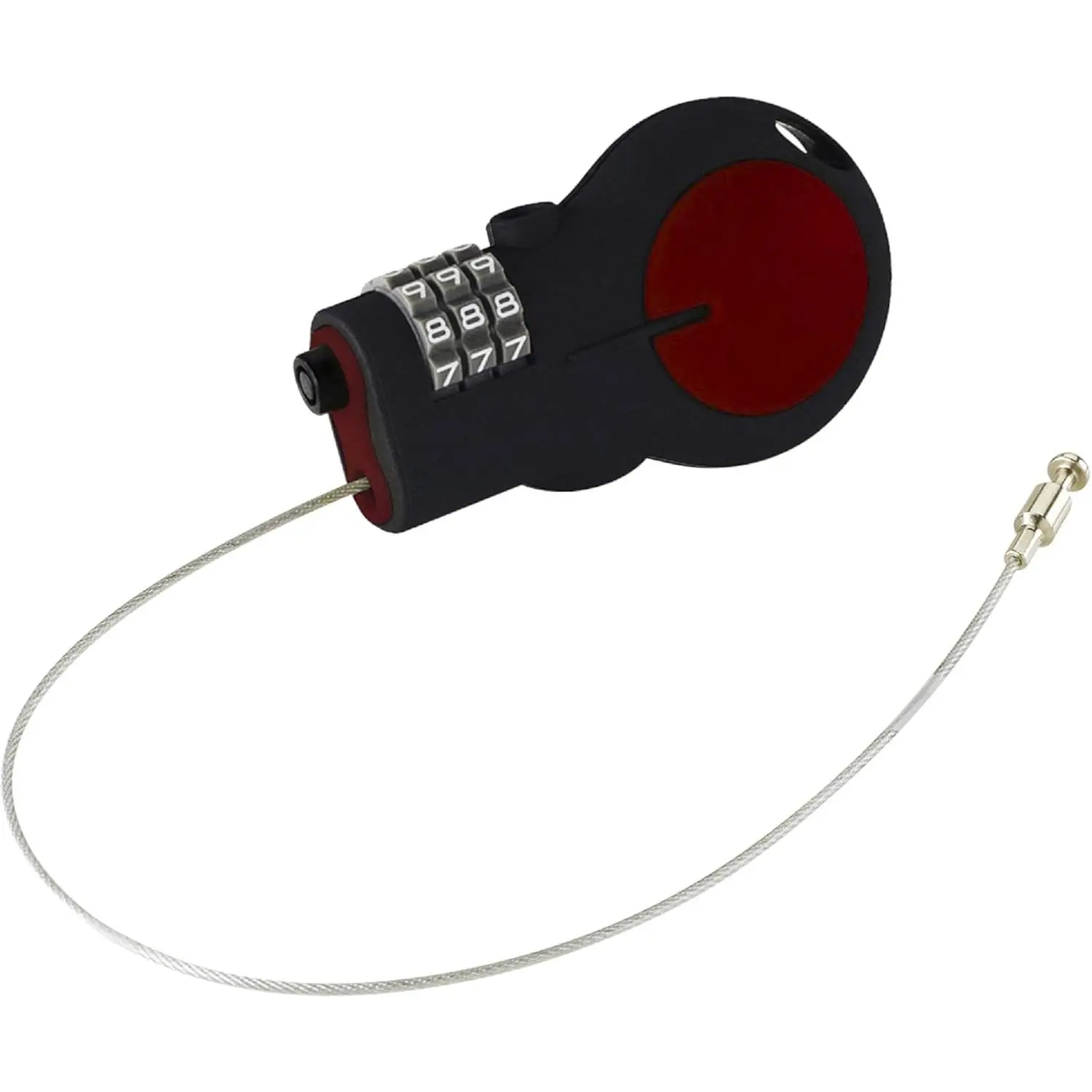 Outdoor sports Lewis N. Clark Retractable Steel Cable Lock - TSA Approved, 30-in, Combination Dial, Bike Security & Travel Lock, Set Your Own Code