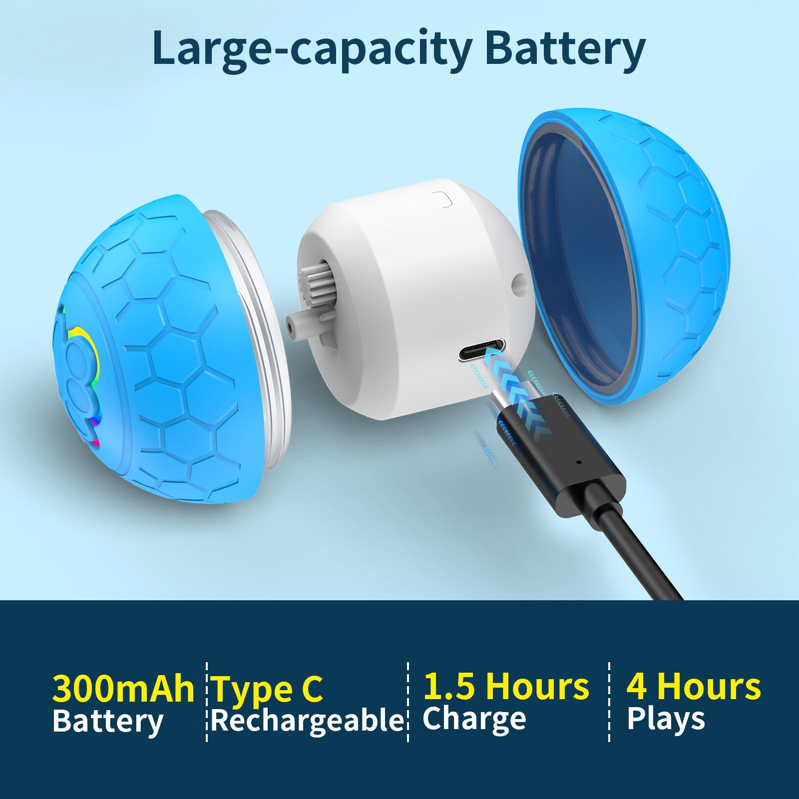 Smart Dog Toy Ball, Automatic Electric Interactive Pet Toy, Sound Effect, Stress Relief, Perfect for Dogs and Cats, Interactive Training Ball, Pet Supplies