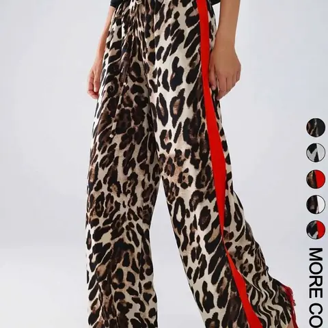 Women's Leopard Print Casual Commuter Pants, Stylish High Waist Trousers, Comfortable Office Wear, Perfect for Daily Use
