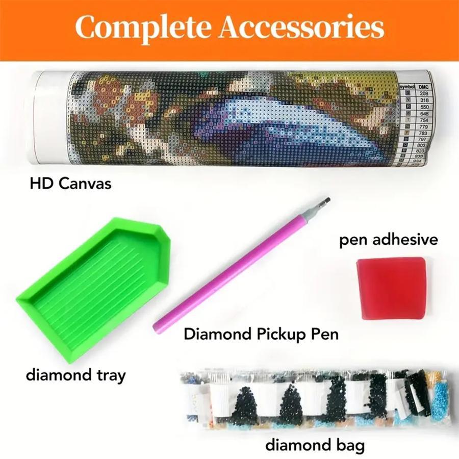 Diy Diamond Arts Colorful Painting Kit, 1 Set Book & Girl Pattern Diamond Arts Colorful Painting Kit without Frame, Diy Decorative Art Picture for Beginner, Handmade Gifts, Cross Stitch Kit, Handcraft