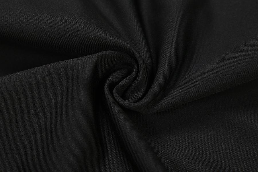 DOUCIU Trendy And Personalized Street Hip-Hop Sports Casual Streetwear Tracksuit Set Stretchy Suit Set Solid Color Basic Women'S Thin Long Sleeved Crop Top Paired With Adjustable Perforated Drawstring Pants Two-Piece Set