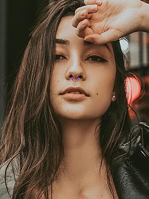 48Pcs Acrylic Septum Stretching Kit 14G 12G 10G 8G 6G 4G Septum Ring C Shape Buffalo Pincher Septum Gauge Kit Piercing Jewelry With Black O-Rings For Stretching Pierced Nose Ear Cartilage Nose Rings Hoops