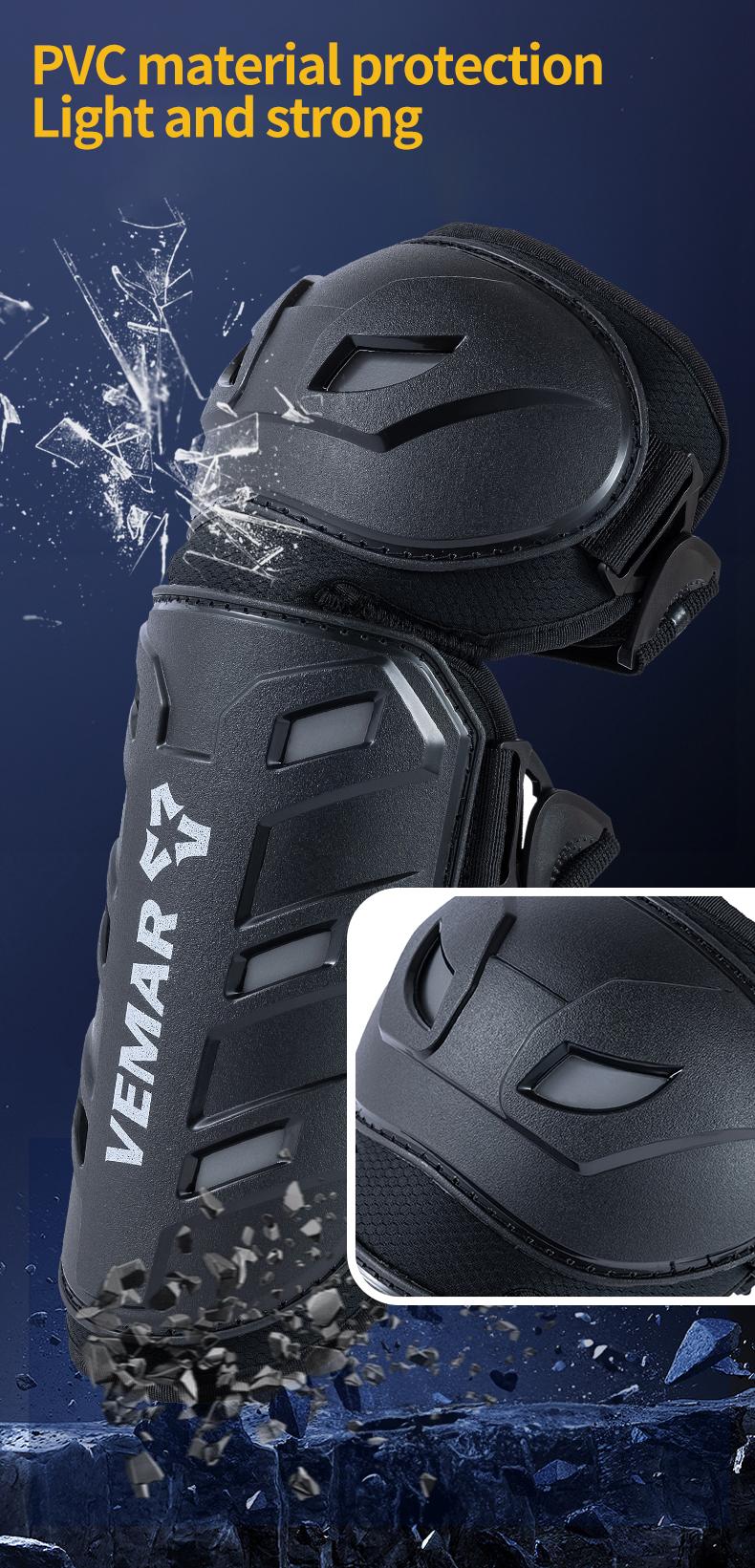 4Pcs/Set VEMAR Motocross Knee & Elbow Pads Motorcycle Protective Gear for Off-Road Racing MTB Dirt Bike Riding Moto Protection