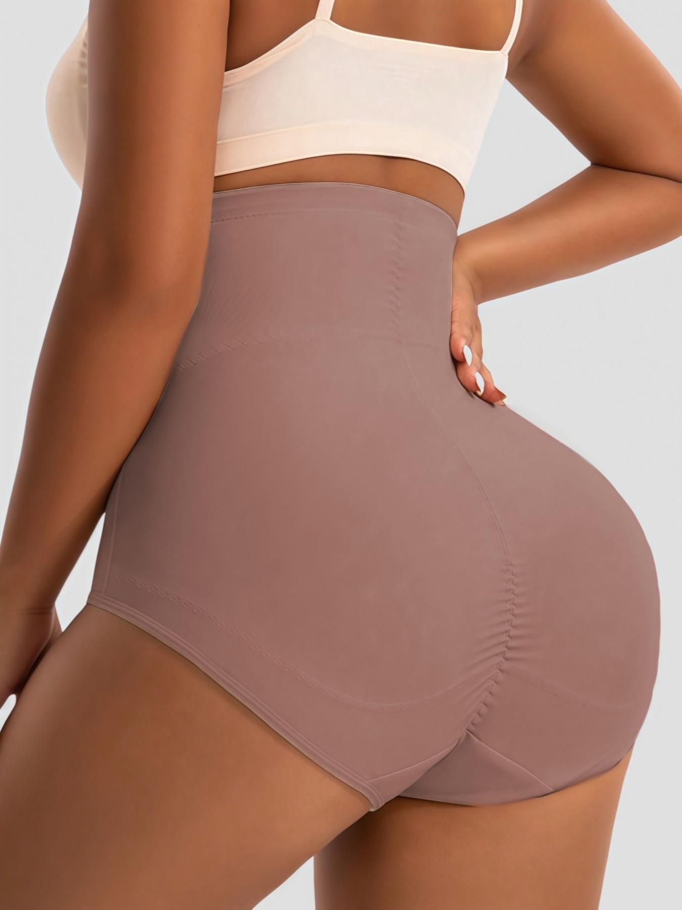 1 Count Women High Cincher Waist Shaping Panty,Butt Lifting Bottoms,Breathable Waist Belt,Double-Layer Reinforced Crotch Shorts,Solid Color High Compression Shapewear Briefs,Tummy Control Underwear,Suitable For All Seasons Multiple Occasions