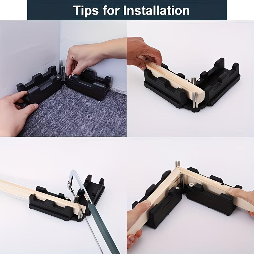 Multifunctional Angle Cutting Guide Tool, Precision Home Renovation and Woodworking Project, Durable Plastic/iron Structure